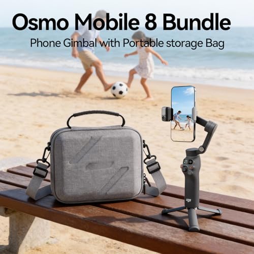 Image of DJI Osmo Mobile 8 Bundle, Gimbal Stabilizer for Phone, Native Tracking with Apple DockKit, 360 Pan Rotation, Built-in Extension Rod & Tripod, 10h Battery, Extension Rod, Foldable 3-Axis Stabilization | Native Tracking with Apple DockKit, 360 Pan Rotation, Built-in Extension Rod & Tripod, 10h Battery, Foldable 3-Axis