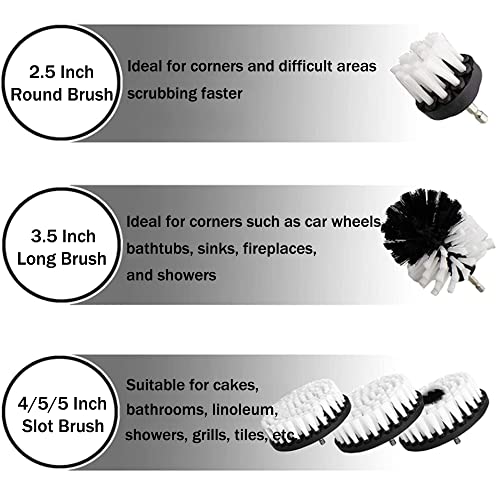 TIANTOU 5 Pezzi Spazzole per Trapano Elettrico