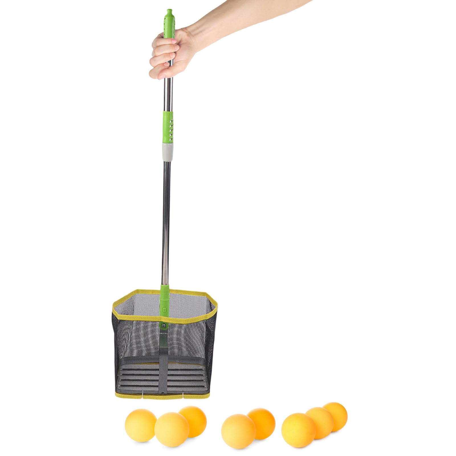 Colector de pelotas de tenis de mesa ajustable, peso ligero, recuperador de pelotas de pingpong para una fácil colección de bolas, herramienta de entrenamiento de pingpong