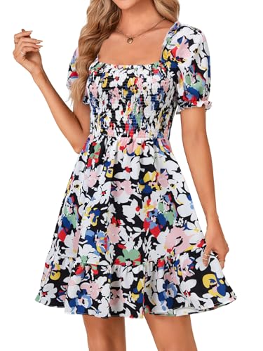 Image of Rooscier Women's Summer Boho Mini Dress