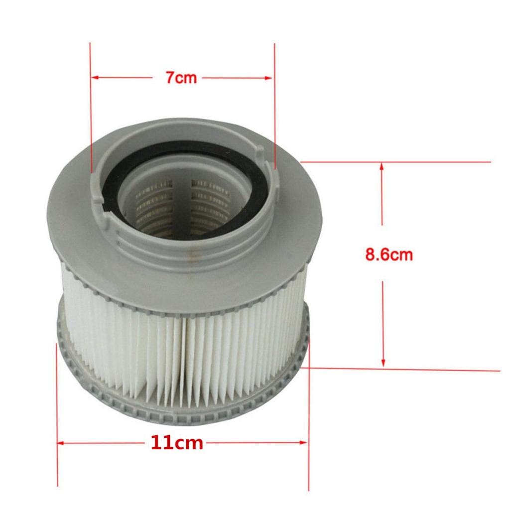 Filtro de 2/3/4x para Todos Los Modelos de Bañeras Y Piscinas, 4 piezas