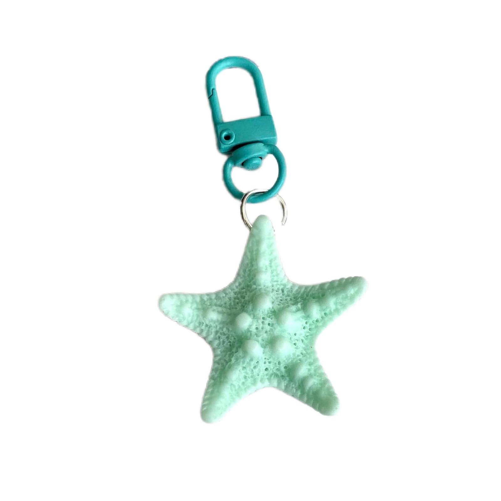 APGLSXY Sea Star Shaped Keychain Starfishes Pendant Keyring Couple Chain Detachable Phone Lanyard Decoration for Backpack Multicolored Starfishes Holder