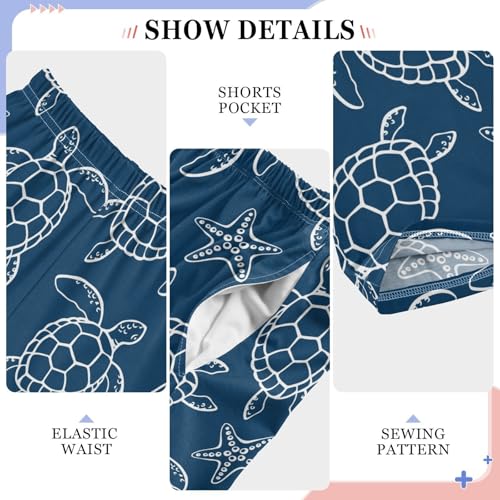 Boys' Pants Sea Turtle Ocean Underwater Life Long Bottoms Jogger Pants Elastic Waist Trousers with Pockets S-XL 6