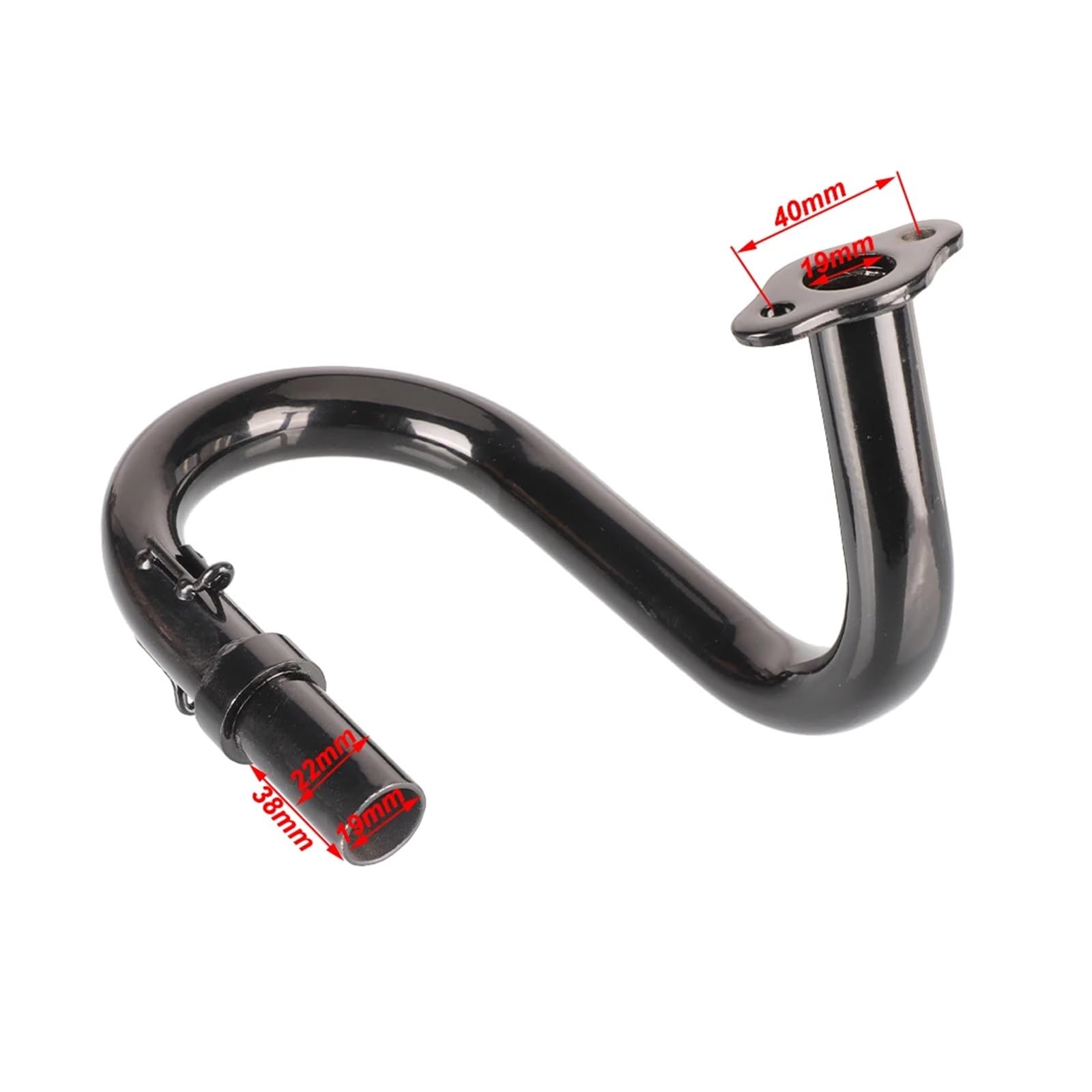 Motorrad Auspuff Schalldämpfer Split Pipe 2-Takt 50cc 66cc 80cc 100cc Motor Bike