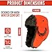 Iconikal Men's Trapper Winter Hat Hunter Blaze Orange Faux Fur Lined Ear Flap Quick Release Buckle Warm Hunting Cap One Size Fits Most Adults