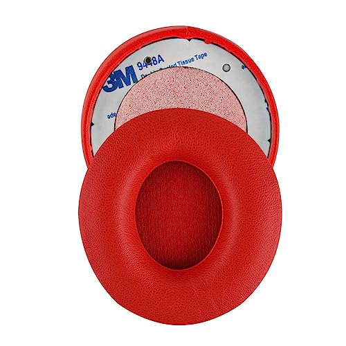 Solo Pro Earpads Reemplazo Almohadillas Auriculares Cuero Sintético Repuesto Compatible con Beats Solo Pro Auriculares Inalámbricos con Cancelación de Ruido - Rojo miniatura 3