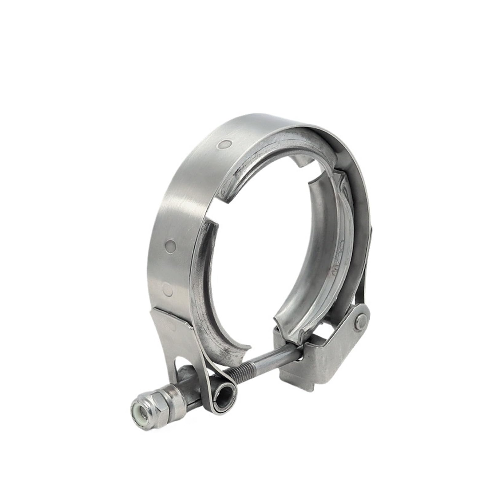 Hqycl 57Mm 2.25 Inch 304 Stainless Steel 1.5~6 Inch 51 63 76 Mm Quick Release V Band Clamps Only For Exhaust Pipe Vband Clamps V Clamps(57Mm 2.25 Inch)
