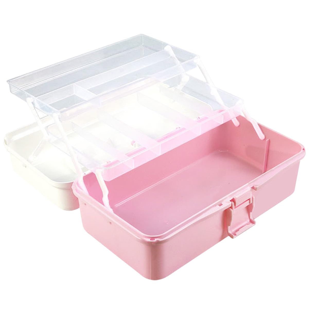 Scatola Porta Oggetti per Pittura in Pp Design a Strati Separati, Organizer Portatile per Strumenti Artistici e Cancelleria, per Mantenere Ordinata la Scrivania