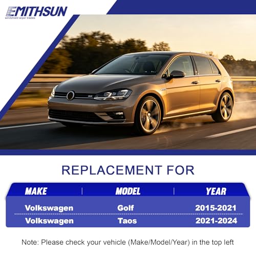 Image of Replacement for 2015-2021 Volkswagen Golf Windshield Wiper Blades