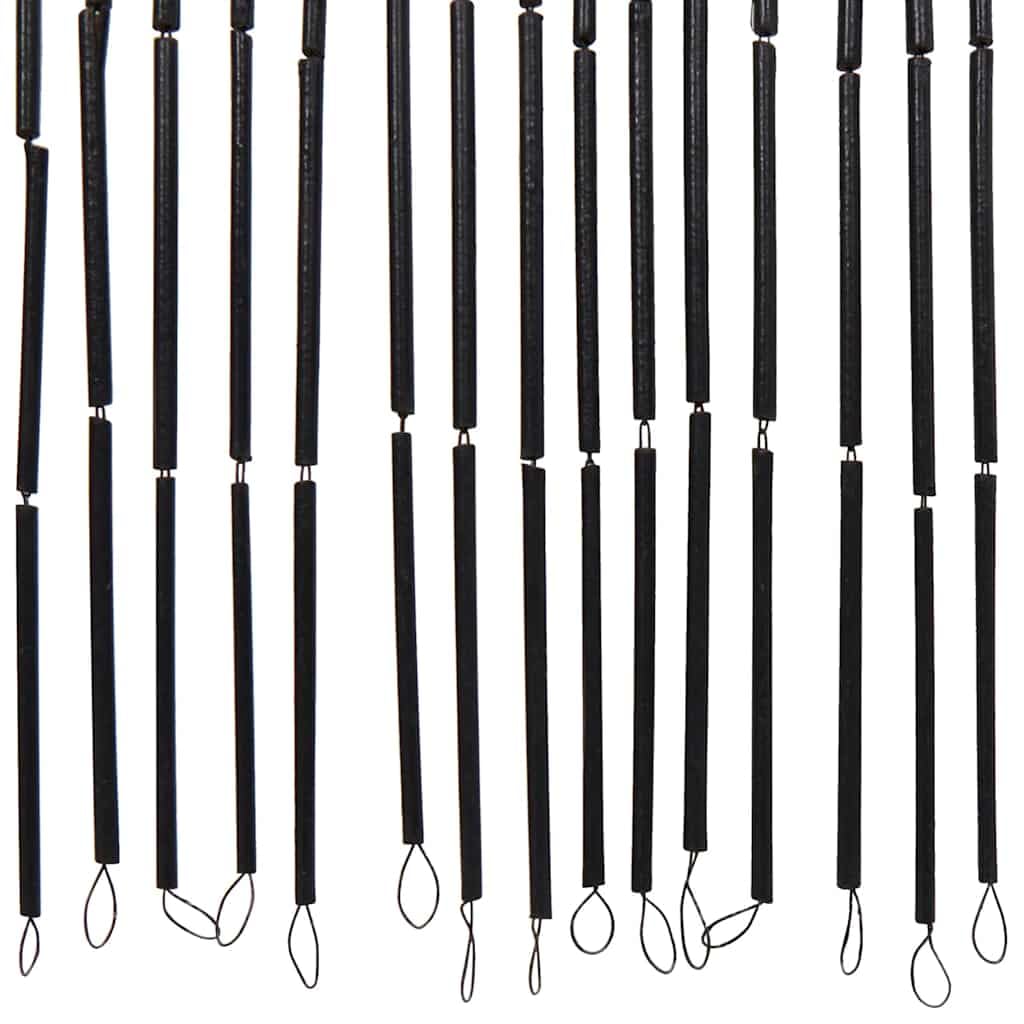 Solivagant Rideau Anti-Insectes Gris foncé 120x220 cm Bambou,(4.7 KG)
