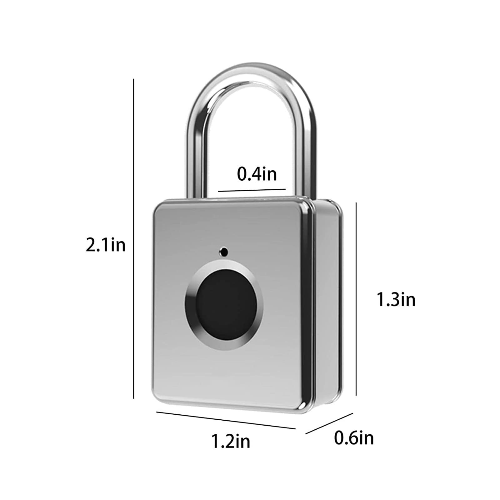 Cerrar Candado inteligente sin llave, candado con huella dactilar recargable por USB, candado biométrico de Metal sin llave, candado inteligente con huella dactilar para armario de puerta