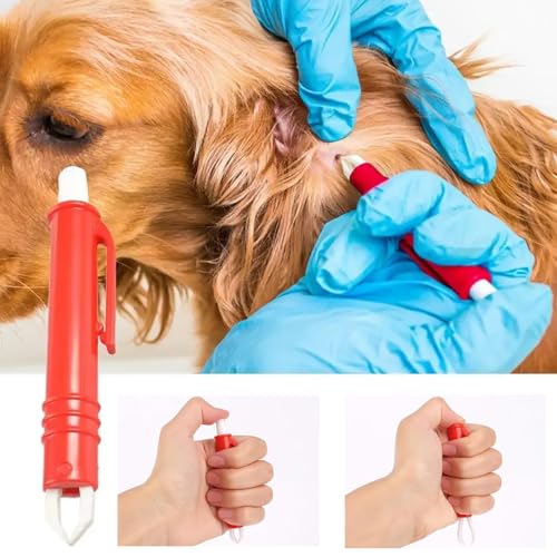 Oykrueats Zeckenzange für Hunde Katze,3er Set Zeckenhaken und 2er Set Zeckenpinzetten,Katze Profi Zeckenhaken,Tick Remover,Bequeme Und Sichere Zeckenentferner,für Kinder Haustiere Hund Und Mensch