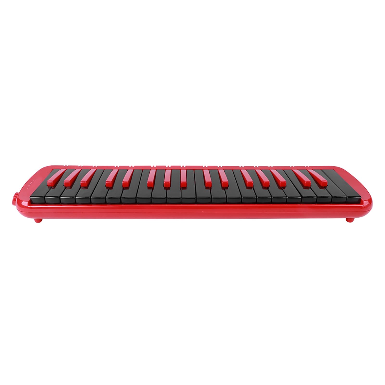 Melódica de 37 teclas, instrumento musical de viento; melódica para principiantes con boquilla, diseño ergonómico y cuerpo de resina ABS; incluye bolsa de EVA para practicar y (Roja)