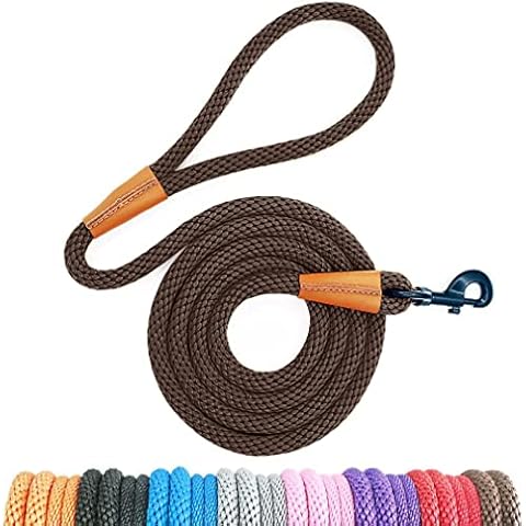lynxking Dog Leash Slip Lead and Snap Hook Leash Braided Rope Durable Pet Strong Training Traffic Walking Lead Leash for Large Medium Dogs Small Puppy Cover
