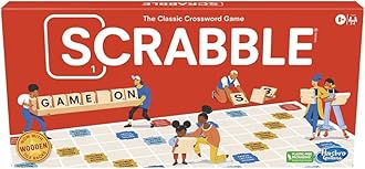 Scrabble Board Game, Word Game for Kids Ages 8 and Up, Fun Family Game for 2-4 Players, The Classic Crossword Game