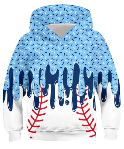 Image of Lovekider Boys Hoodies Sweatshirt Cool 3D Print Pullover with Big Pocket for Kids Fashion Warm Winter 6-16 Years