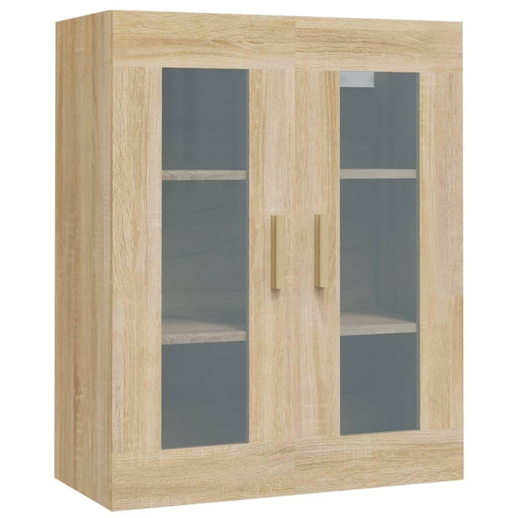 Armadietto Pensile a Parete Rovere Sonoma 69,5x34x90 cm in Legno Multistrato con Montaggio Sicuro e Ampio Spazio Portaoggetti per Organizzazione Casa e Interni Pratici