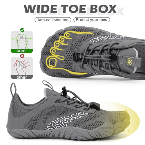Hike Barefoot Shoes Women Men with Wide Toe Box Footwear Healthy Non-Slip Hike Beach Pool Aqua Swim Surf Hiking Running Athletic Water Shoe3