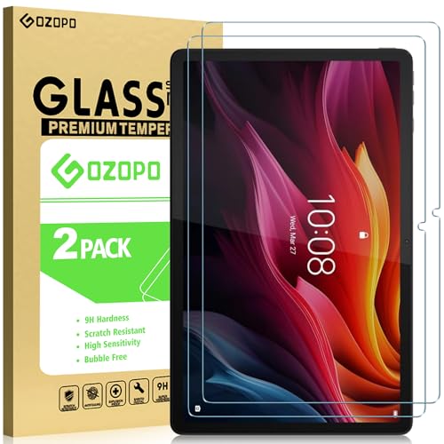 GOZOPO Protector Pantalla para Lenovo Tab P11 (2nd Gen) 11.5 Pulgada, Película de Vidrio Templado 9H, Antihuellas, Sin Burbujas [2 Piezas]