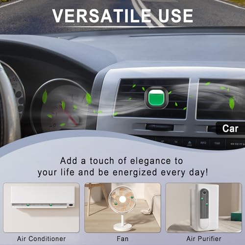 Image of JUSTTOP Jasmine Car Air Freshener, 6pk, Long Lasting Fragrance Holding for Over 180 Days, Fits 99% of Car Air Vents