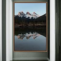 Framed Canvas Wall Art Mountain Lake View Global Landscape Mountain Multicolor Photography Relax/Calm - 16x24 inches