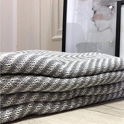 Gezellige Kabel Gebreide Gooi Deken, Zacht Licht Gewicht Warm Gezellig Bed Bank Stoel Cover Home Decoratieve Deken, 51"X 67" - Image 6