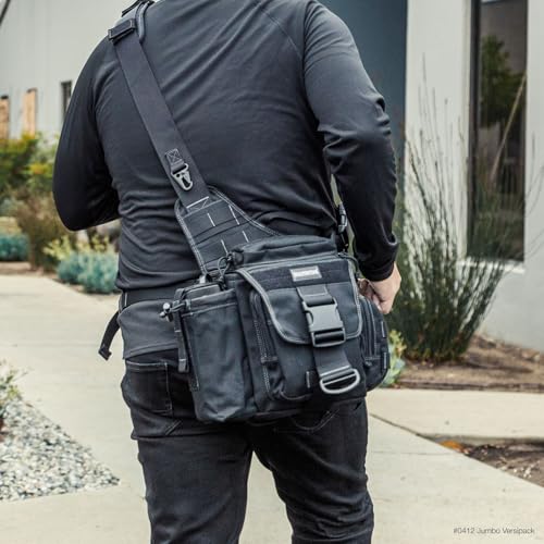 Image of MAXPEDITION Jumbo Versipack 7.4L Tactical Sling Bag, Concealed Carry Shoulder Bag, Crossbody EDC Bag, Compact Bug Out Bag, Messenger Bag for Survival Gear