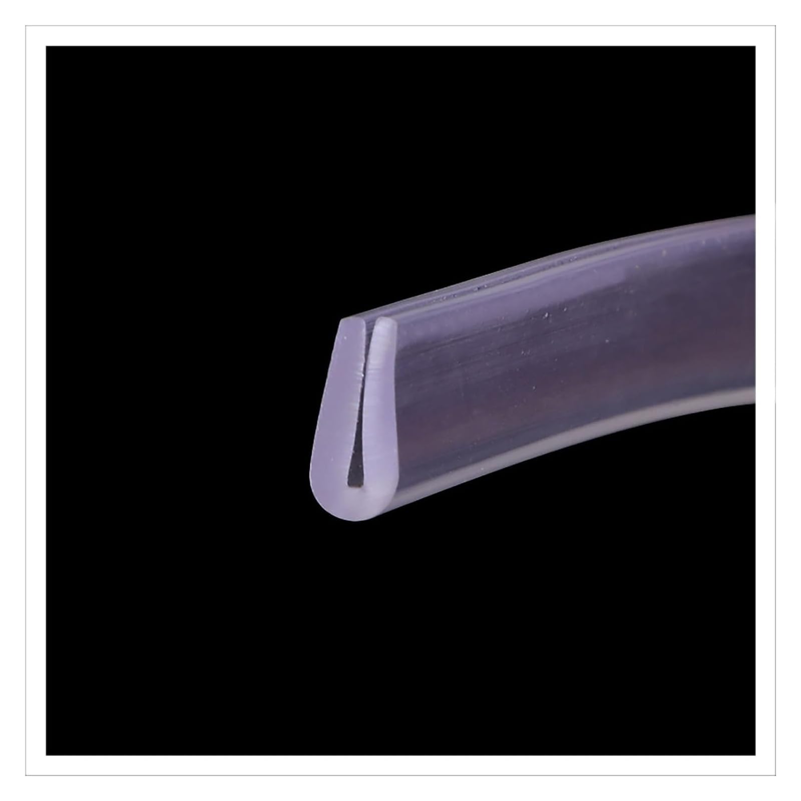 Seal Strip U Channel Rubber Edge Trim 3.28FT Translucent Protector for Car Doors
