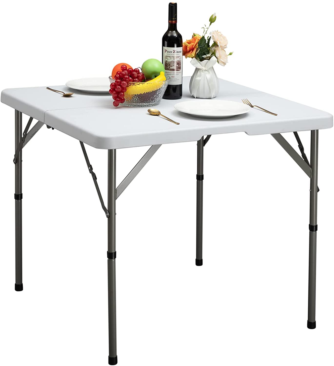 Set 3 Pezzi Tavolo Pieghevole Bianco Multifunzione per Esterni Campeggio Pic Nic – acquista su Giordano Shop