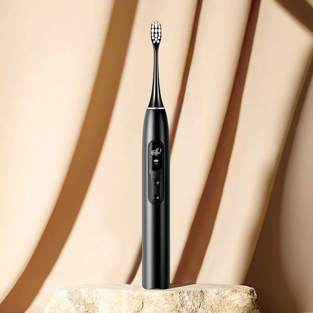 Oryzom ProSonic V1 – Détartreur dentaire sonique professionnel pour des dents plus lisses et une bouche plus propre.(Blanc lunaire)