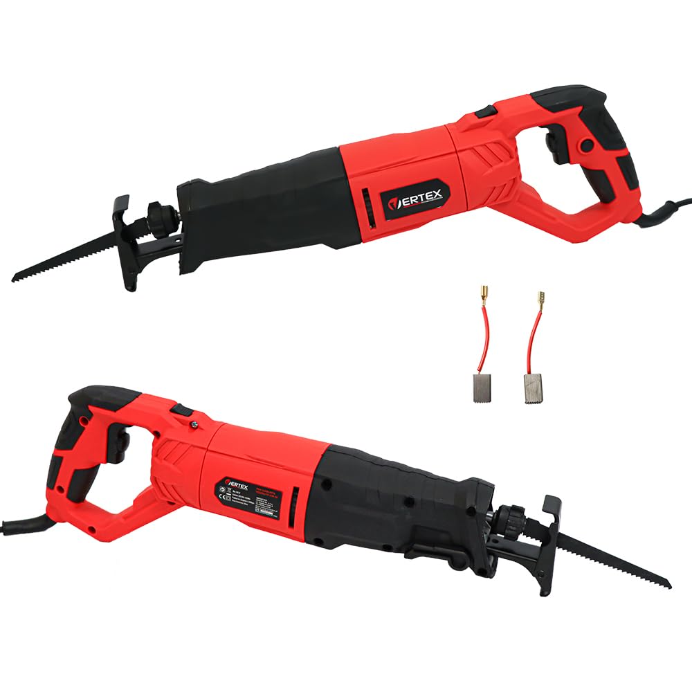 Vertex VSZ850 Piła Szablasta, Piła Lis Ogon 850W, 2800 obr/min, Głębokość Cięcia 115mm, z Podświetleniem LED, Obrotową Rękojeścią, do Drewna i Stali