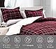Elegant Comfort Weiche und plüschige Sherpa-Steppdecke Lilith Plaid Kollektion, 2-teiliges Bettwäsche-Set, wendbare Daunen-Alternative aus Microveloursleder, Karierte Sherpa-Steppdecke, Twin, Dunkles