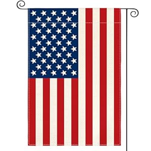 AVOIN colorlife 4th of July Patriotic Memorial Day Garden Flag 12×18 Inch Double Sided Outside, American Stars and Stripes Yard Outdoor Decoration