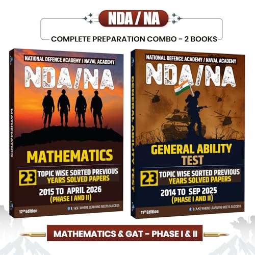 NDA Book 2026 | Maths & GAT Previous Year Solved Papers with Deta...