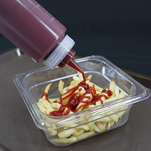 Miniatura 6 de Dispensador de botellas de plástico para apretar de 12 onzas, recargable, paquete de 6