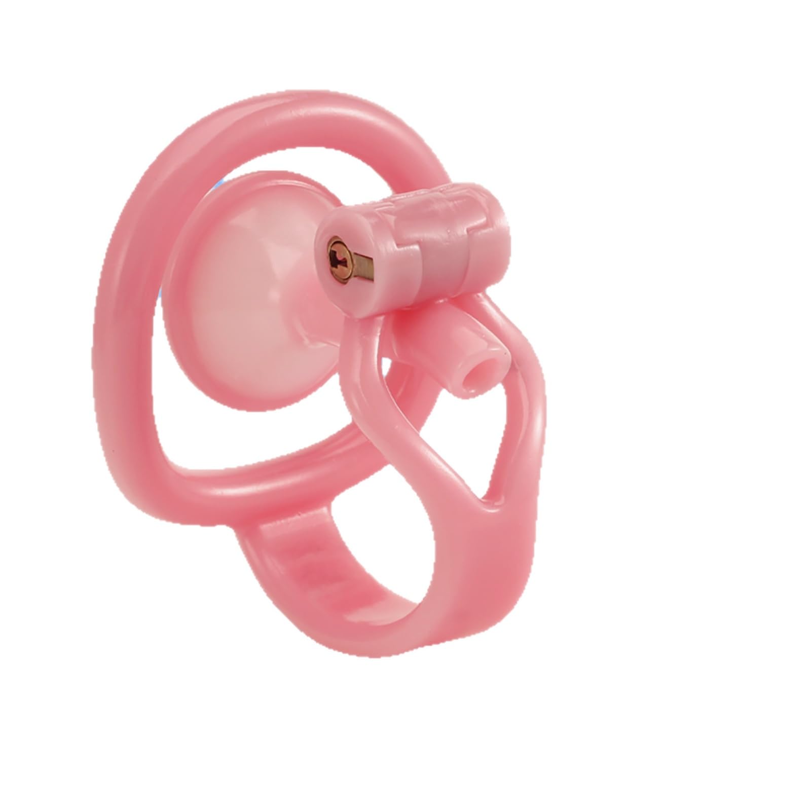 Jaula protectora para la parte inferior del cuerpo masculino, diseño inverso con varilla hueca-ESRZ4501 (Rosa, S)