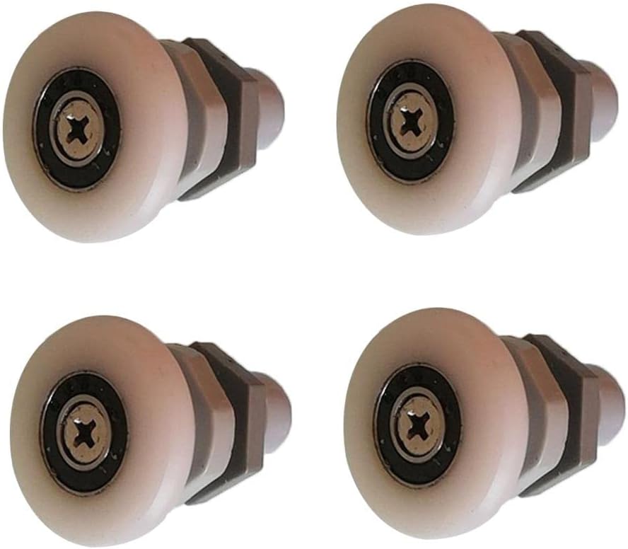 VELURA 4 X Replacement Shower Door Roller Wheel Runner Diameter 27mm|4 x Shower Door Roller| Shower Enclosures & Doors