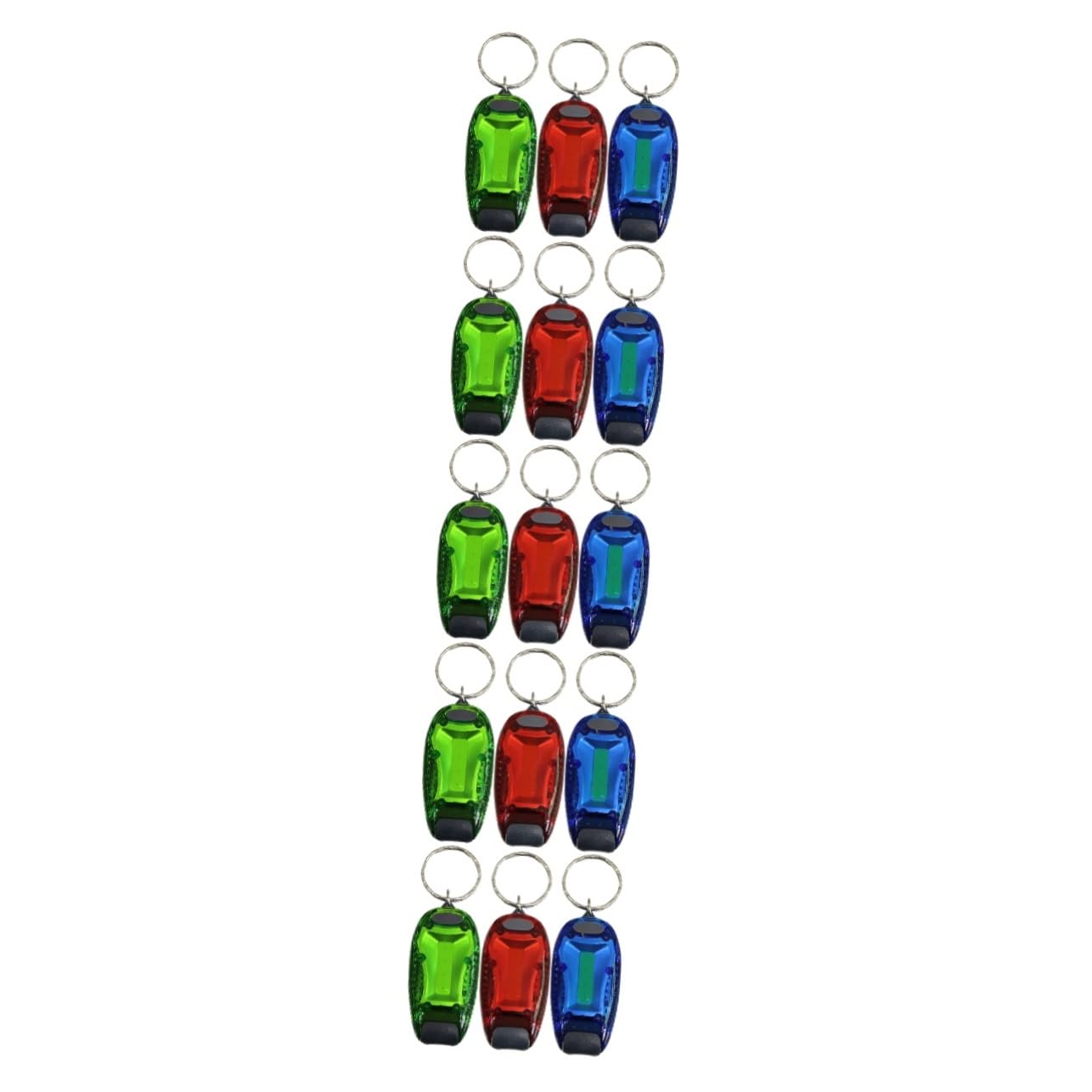 BESPORTBLE 15 Pièces Lumière De à Dos Feu D'avertissement De Marche Lumière De Sécurité pour La Pêche Lumière LED pour Le Vélo Porte-clés LED Lumière Voyant De Vélo Voyant De Marche Abdos