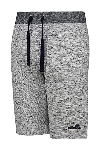 Ellesse Homme Shorts de Sport Mens Fleece Short Casual Sweat Shorts Dorimir Grey/Marl STK02589 New (Large)