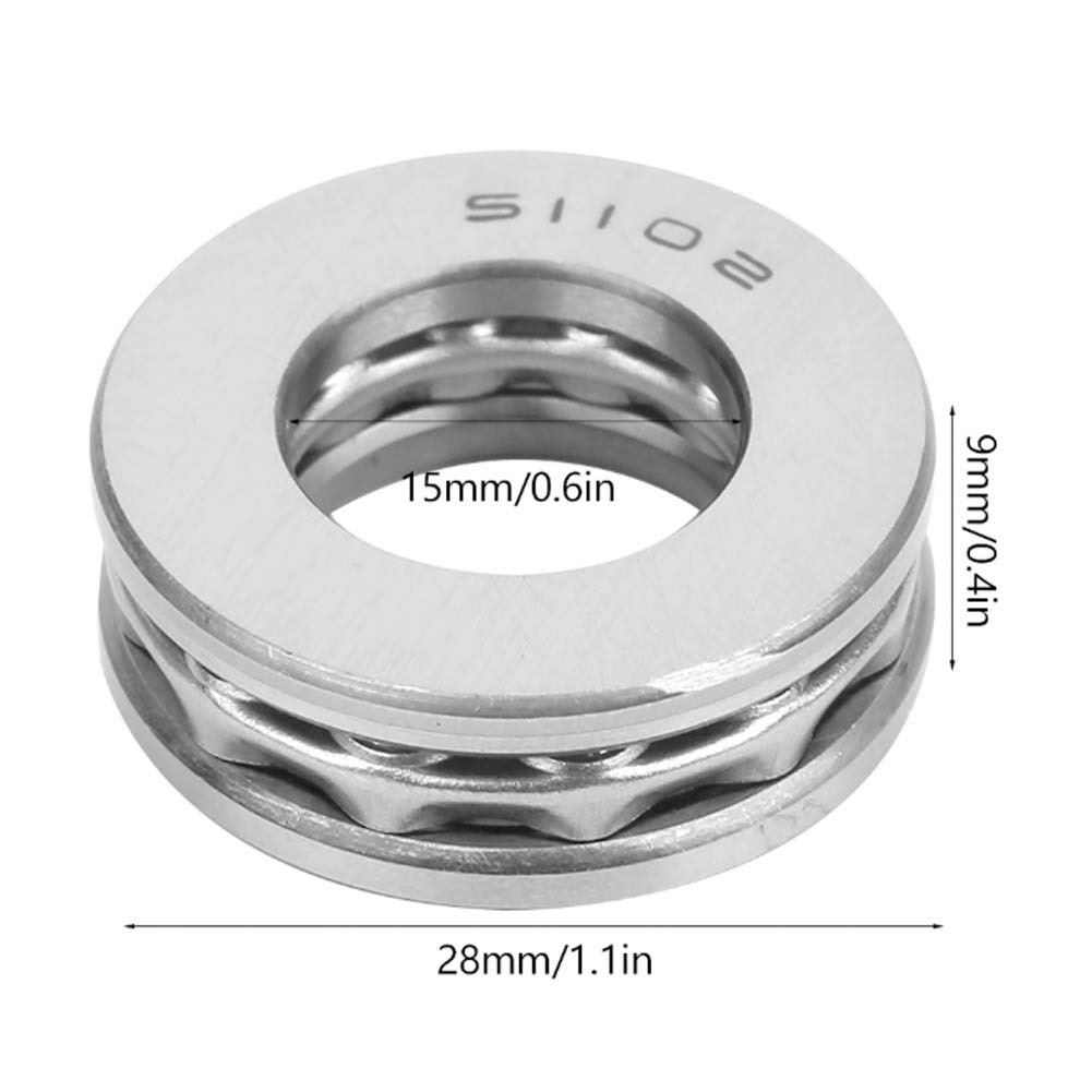 Respicefinem 5 Pieces 51102 Plane Axial Ball Thrust Bearing 51102 Bearing Thrust Ball Bearings High Precision Industrial Hardware Parts