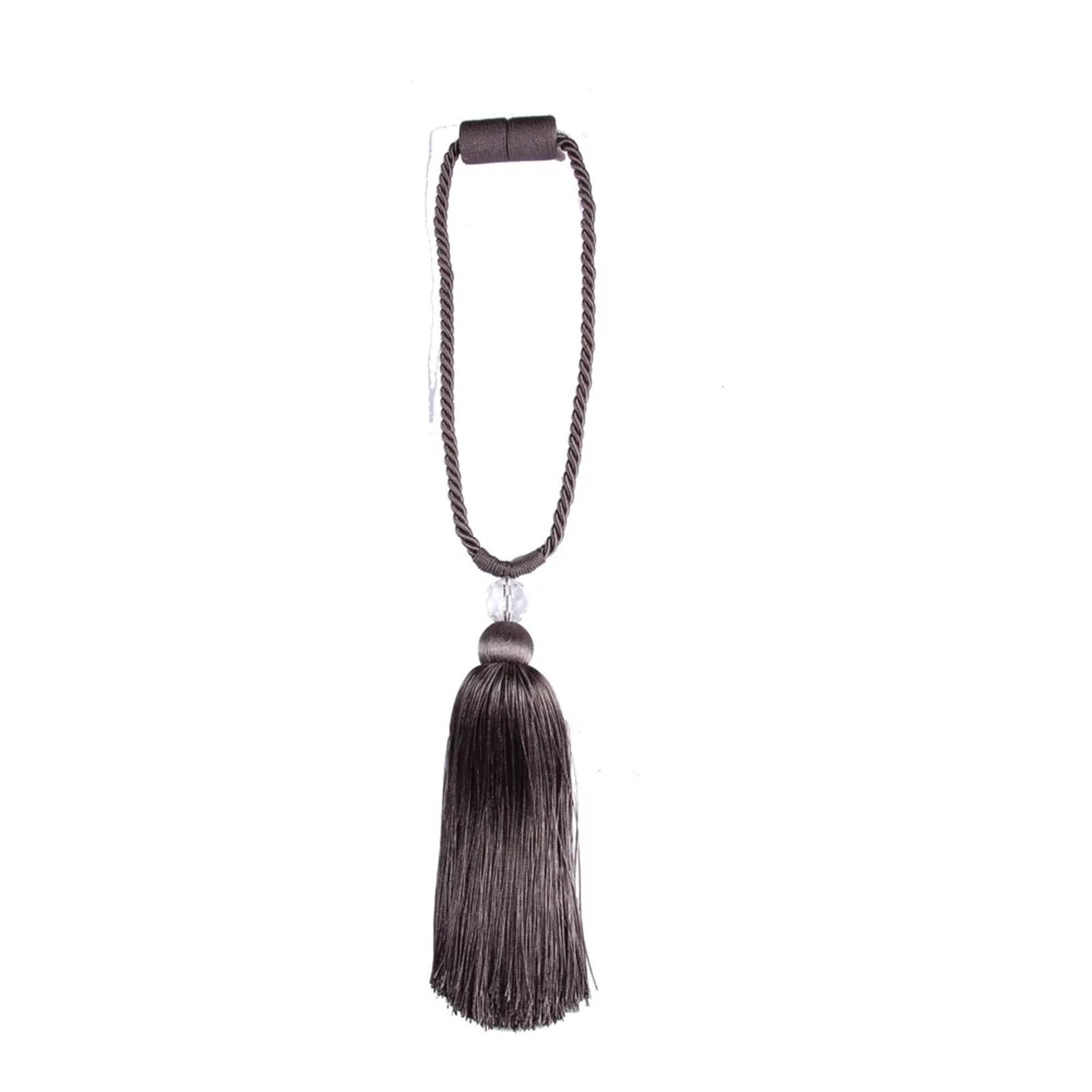 LYVQZPWLRLes rideaux magnétiques, Embrasse de rideau magnétique, 1 pièce, pompon décoratif, accessoires de chambre, rideaux de fenêtre, sangle de retenue, support de clip de rideau, boucle, corde(Deep
