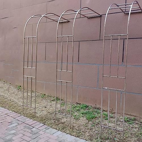 Arche tubulaire extérieure demi-latérale en métal pour jardin d'architecte