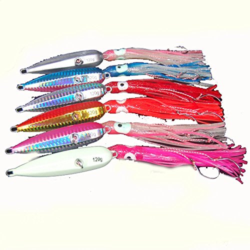 xiangshang shangmao 6PK Squid Assist Jupes Jig Inchiku Micro Jigs Leurre De Pêche Jigging Snapper King