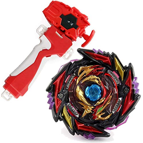 Dwin Bey Battle Evolution Blade Turbo Red Lr String Launcher Grip God Bay B-170-01 SuperKing Death Diabolos 4T.Mr'1D Starter Set Games Accessories Bey Burst Gaming Tops Battling Spin for Boys