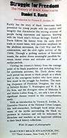 Struggle for Freedom; The History of Black Americans: The History of Black Americans 0152818154 Book Cover