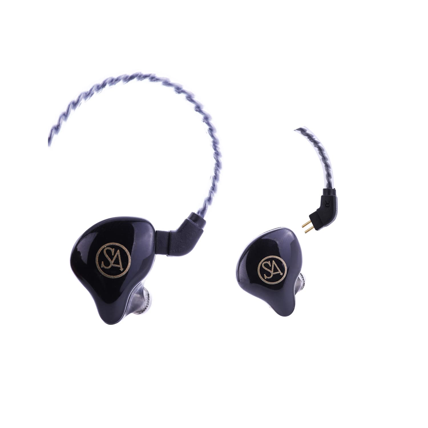River Dual-Driver Hybrid Modular,Hi-Fi Audiophile Earphone,Dynamic Drivers + 1 Balanced Armature, with Mic, Tangle Free Cable, Comfort in-Ear Fit,(Convertible to BT5.0)