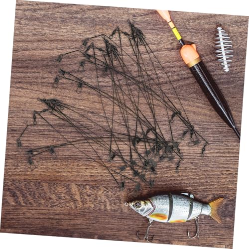 50 piezas línea de pesca líder de alambre camuflado miniatura 5