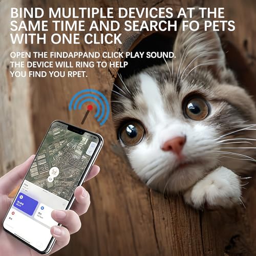 Cat Gps Tracker, Kattentracker, hondentracker zonder maandelijkse kosten, GPS-kattentracker, IP67-waterdicht, veiligheidstracker voor katten, huisdiertracker voor katten (alleen iOS) - Afbeelding 5