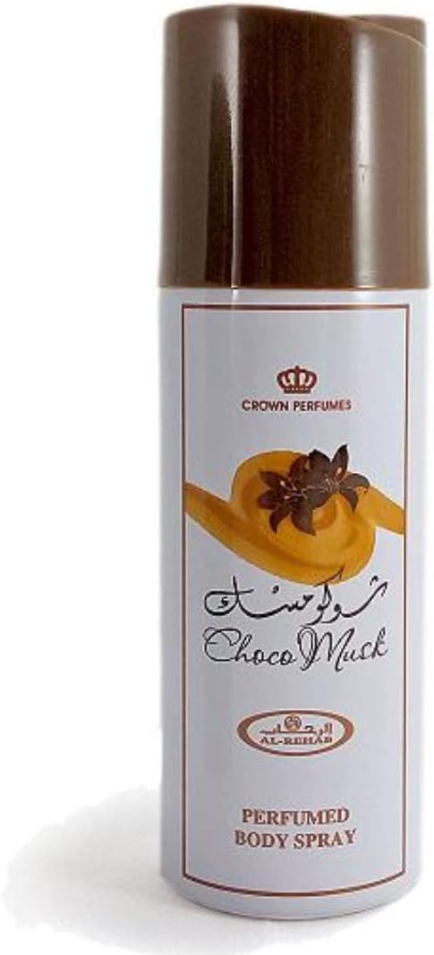 AL REHAB Choco Musk Arabian Perfumes For Women - Body Spray 200 ML - Experience A Captivating & Long Lasting Perfume - Indulge In An Unforgettable Womens Perfume, Crafted For Elegance