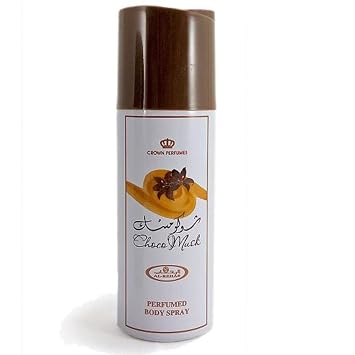 AL REHAB Choco Musk Arabian Perfumes For Women - Body Spray 200 ML - Experience A Captivating & Long Lasting Perfume - Indulge In An Unforgettable Womens Perfume, Crafted For Elegance